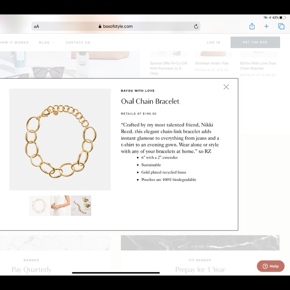 BaYou With Love Chain Bracelet